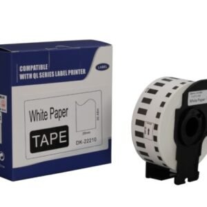 Brother DK-22210 Continuous Paper Black on White Label Roll (29mm wide)
