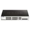 D-Link 16-port Gigabit Long Range 250m PoE+ Smart Switch with 16 PoE ports, 2 SFP ports – DGS-F1210-18PS