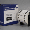 Brother Compatible DK-22205 Continuous Paper Black on White Label Roll 62mm wide