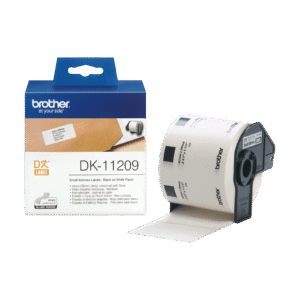 Brother DK‑11209 Label Roll – Black on White, 29mm × 62mm (800 Labels per Roll)