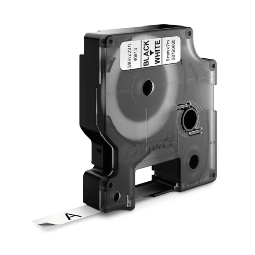 Dymo D1 Compatible Label – 40913 Black on White, 9mm x 7m