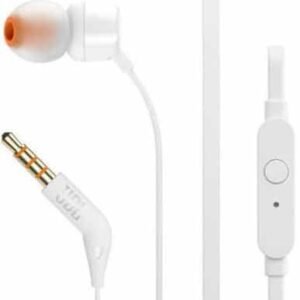 JBL T110 In-Ear Headphones (White)