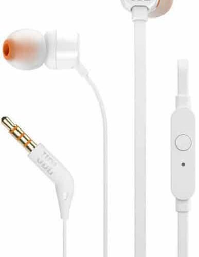 JBL T110 In-Ear Headphones (White)