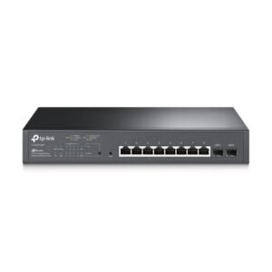 TP-Link JetStream 10-Port Gigabit Smart Switch with 8 PoE+ Ports & 2 Gigabit SFP Slots – TL-SG2210MP