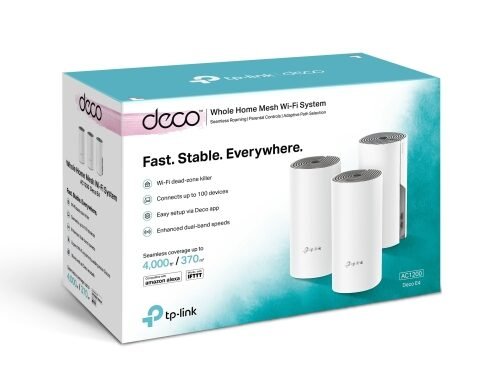 TP-Link Deco E4 AC1200 Whole Home Mesh Wi-Fi System