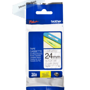 Brother TZe-151 Label Tape – Black on White, 24mm Wide