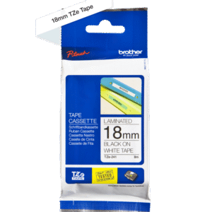 Brother TZe-241 Label Tape – Black on White, 18mm Wide