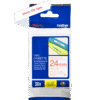 Brother TZe-252 Label Tape – Red on White, 12mm Wide