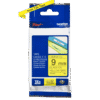 Brother TZe-621 Label Tape Cassette – 9mm Black on Yellow
