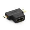 UGREEN Micro HDMI Male + Mini HDMI Male to HDMI Female Adapter – HD129