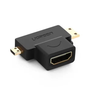UGREEN Micro HDMI Male + Mini HDMI Male to HDMI Female Adapter – HD129