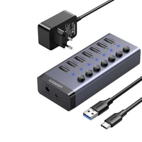 Ugreen 7-Port Hub USB 3.0 -12V2A Power Supply 