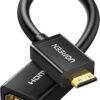 Ugreen Mini HDMI Male to HDMI Female Adapter Cable 22cm 