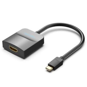 Vention USB-C to HDMI Adapter 0.15M – Black ABS