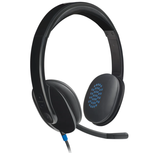 Logitech H540 USB Headset with Noise-Canceling Mic (981-000480)