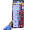 Lightwave Extension Socket 3 Metres 4 Way with USB and USB-C Ports Surge Protection