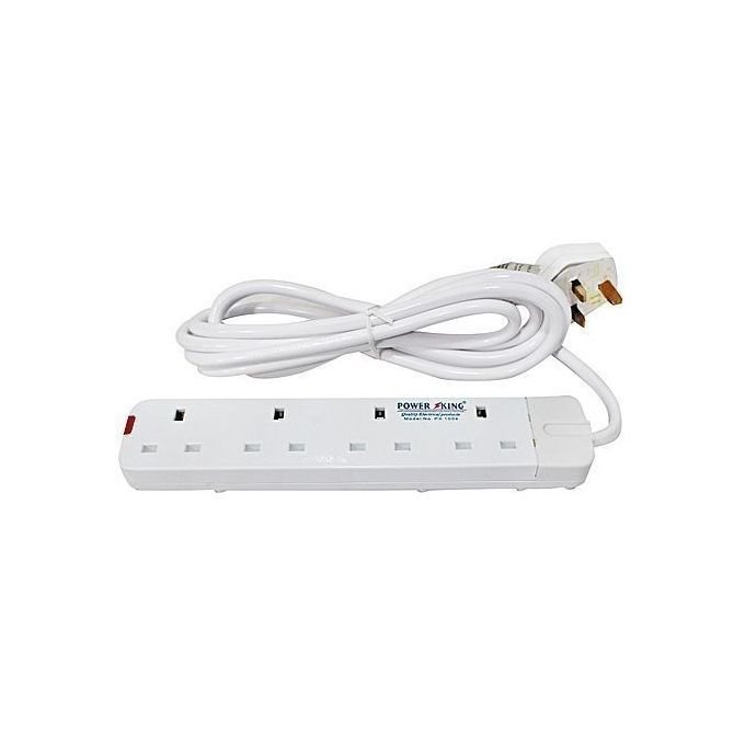 Power King 5 Way Extension Socket Cable with Surge Protection