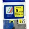 Brother TZ2-621 9mm black on yellow label tape