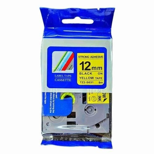 Brother TZ2-631 12mm black on yellow label tape