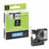 Dymo DM1 12mm black on white label tape