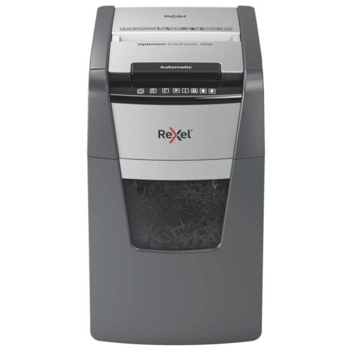 Rexel Optimum AutoFeed+ 150X cross-cut paper shredder
