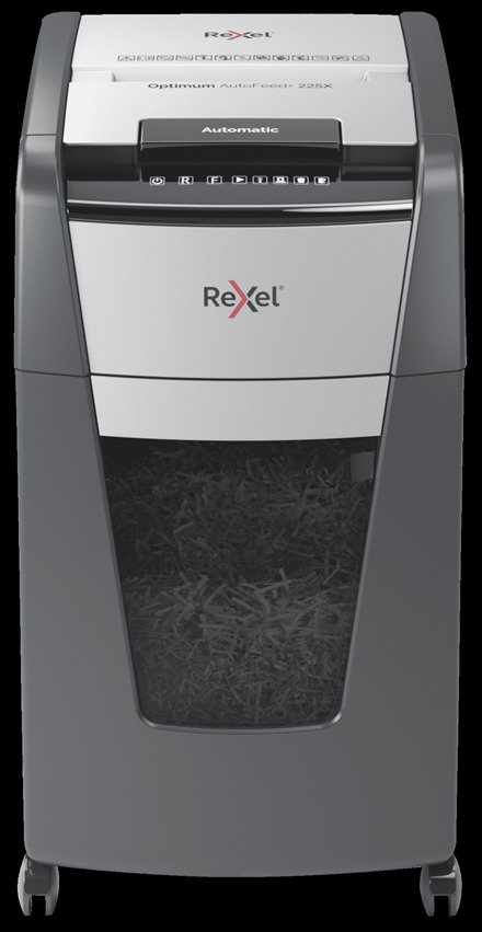 Rexel Optimum AutoFeed+ 225X automatic cross-cut paper shredder